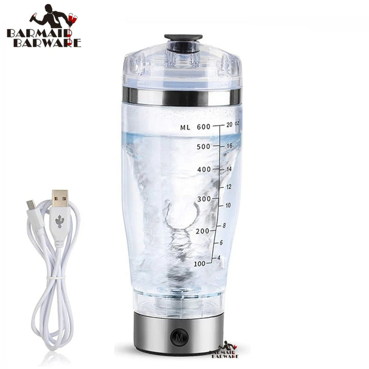 600ml Electric Cocktail Boston Shaker USB Automatic Protein Shaker Portable Movement Mixing Mixer Vortex Tornado My Water Bottle
