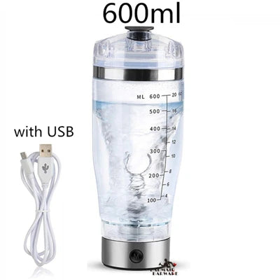 600ml Electric Cocktail Boston Shaker USB Automatic Protein Shaker Portable Movement Mixing Mixer Vortex Tornado My Water Bottle