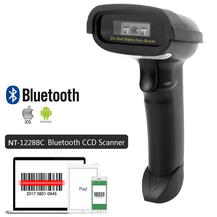 NETUM L5 Wired 2D Barcode Scanner  and NT-1228BL Wireless Bluetooth 2D QR PDF417 Bar Code Reader for POS  Inventory