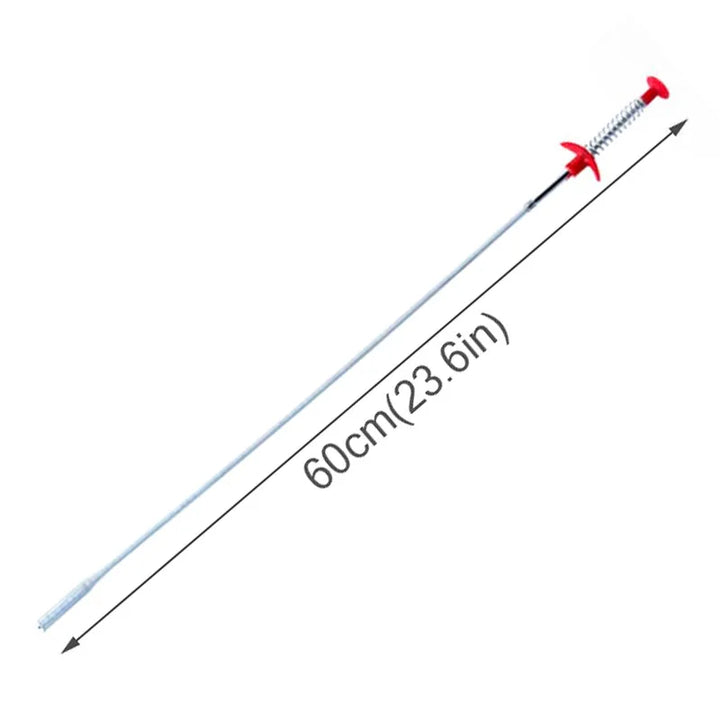 60CM Long Reach Four Claws Flexible Pick Up Tool Spring Grip Narrow Bend Curve Grabber For Picking Up Sewer Hair Dredging Device