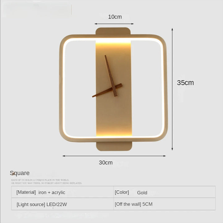 "energy-efficient digital led wall clock for home use" 