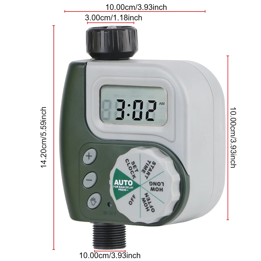 Multiple Program Digital Clock Irrigation Timer Intelligent Dial Controller Automatic Garden Watering Timer LCD Screen
