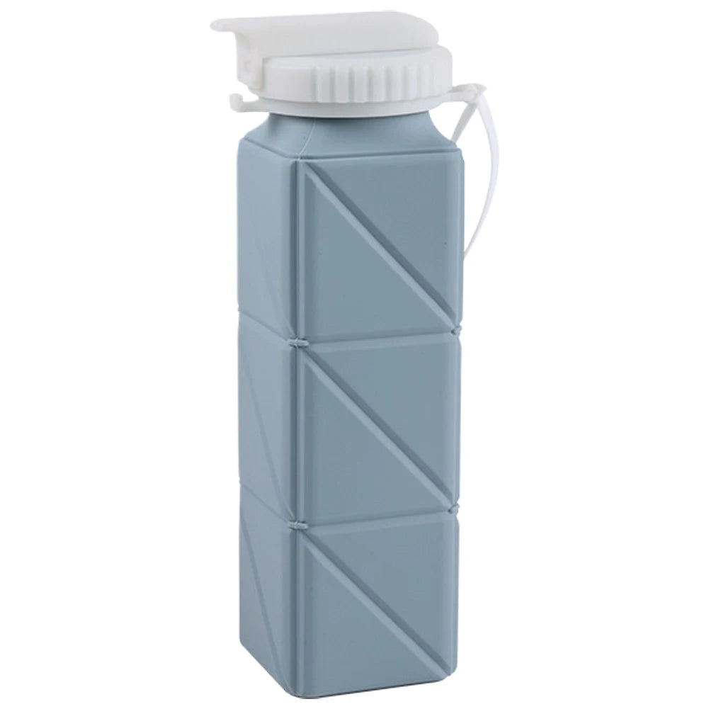 silicone foldable water bottle BPA free.