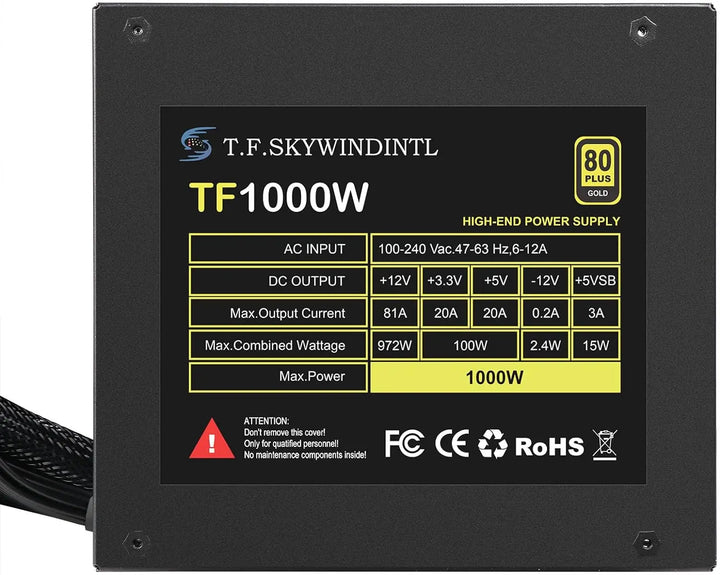 1000 watt ATX psu Gaming 1000W Gold Power Supply Units For Computer PC