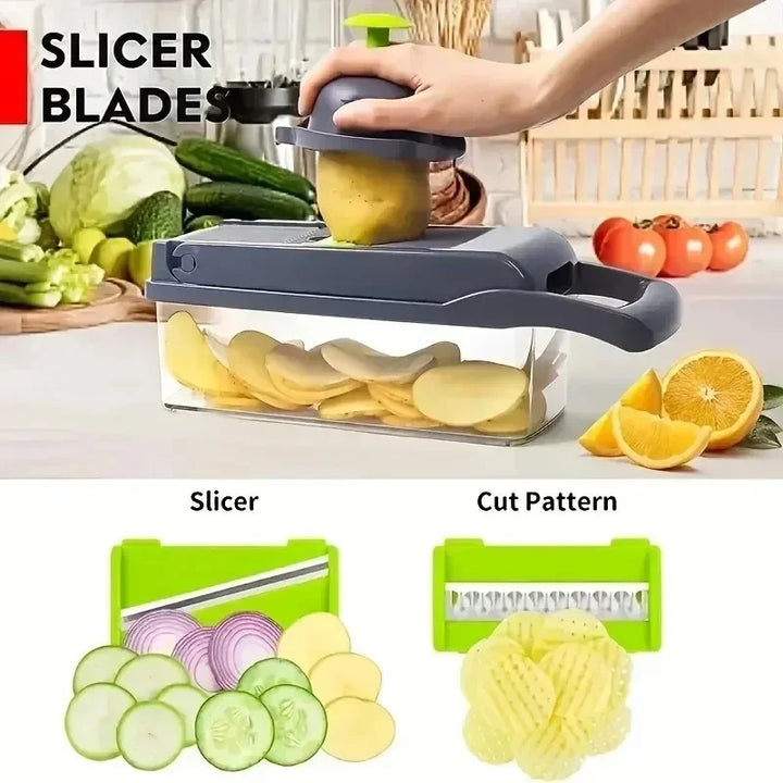 Vegetable cutting artifact multi-functional carrot diced potato shredder grater kitchen household anti-cut hand wipe slice
