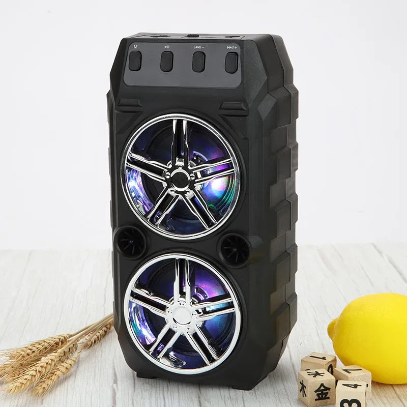 Wireless Dual Speaker Outdoor Portable High Volume Square Dance Subwoofer Card Insertion Caixa De Som Bluetooth Speaker Soundbar