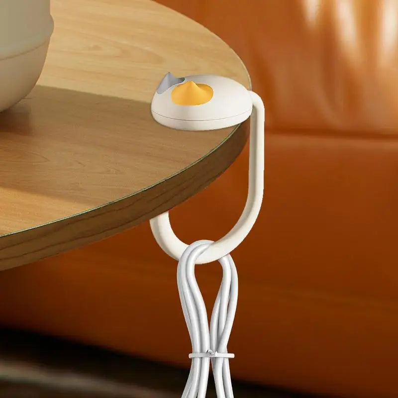 Cute Cat Tail Purse Hook Portable Multifunctional  Table Purse Bag Hooks for Home School Saving Space