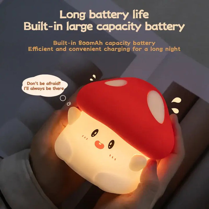 kids room mushroom night light with LED"