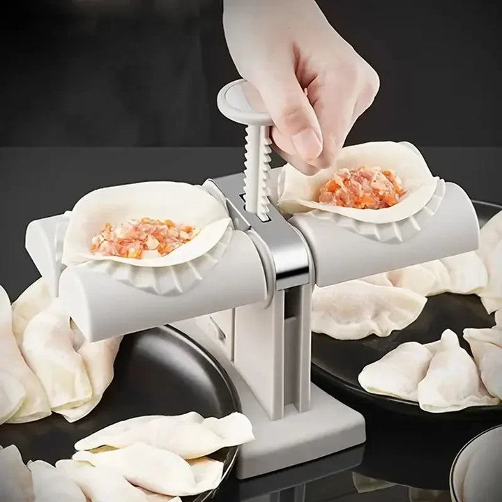 Automatic Dumpling Maker Mould Machine Household Press DoubleHead Wrapper Dumpling Pastry Making Tools cocina y hogar utensilios