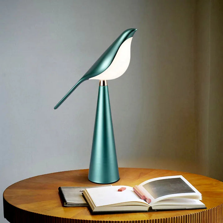 Modern Creative bird luminaria Design iron & acrylic LED soft table lamp home decor abajur adjustable reading baseus night light
