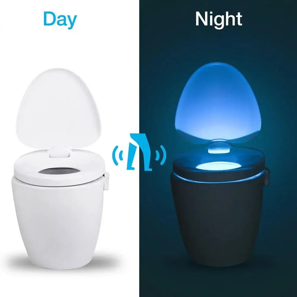 "motion activated toilet night light for kids and adults"