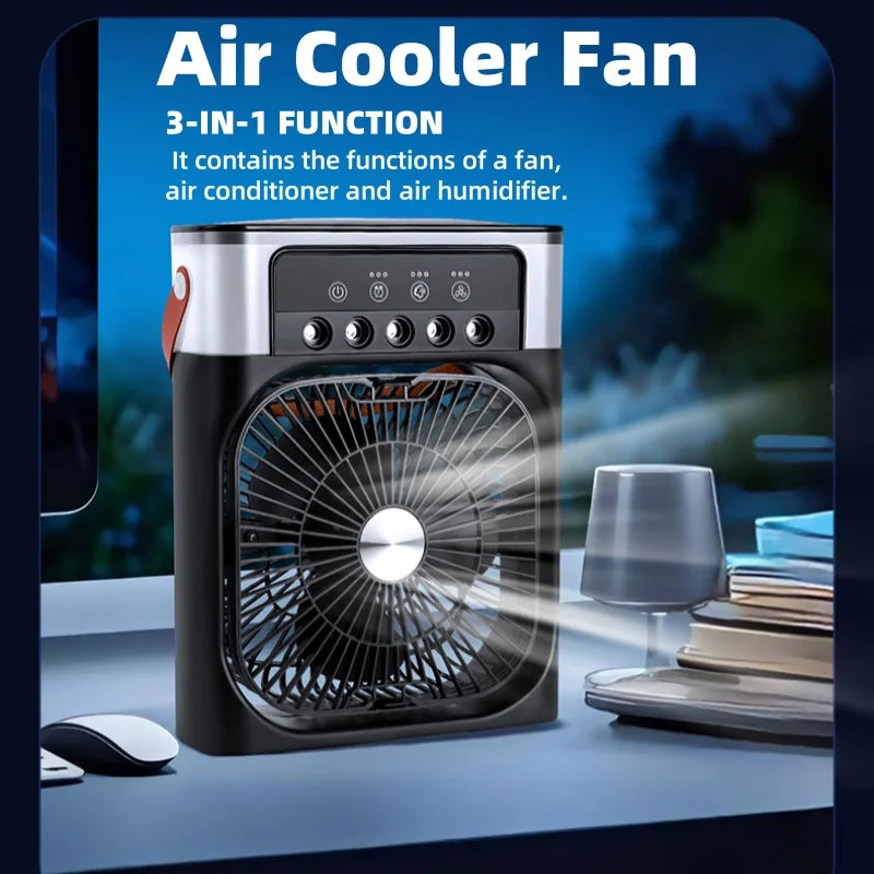 portable air cooler with LED light