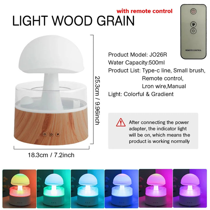 USB mushroom humidifier for kids and home