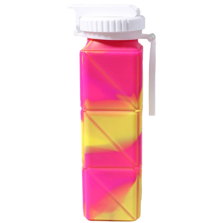 silicone foldable water bottle BPA free.