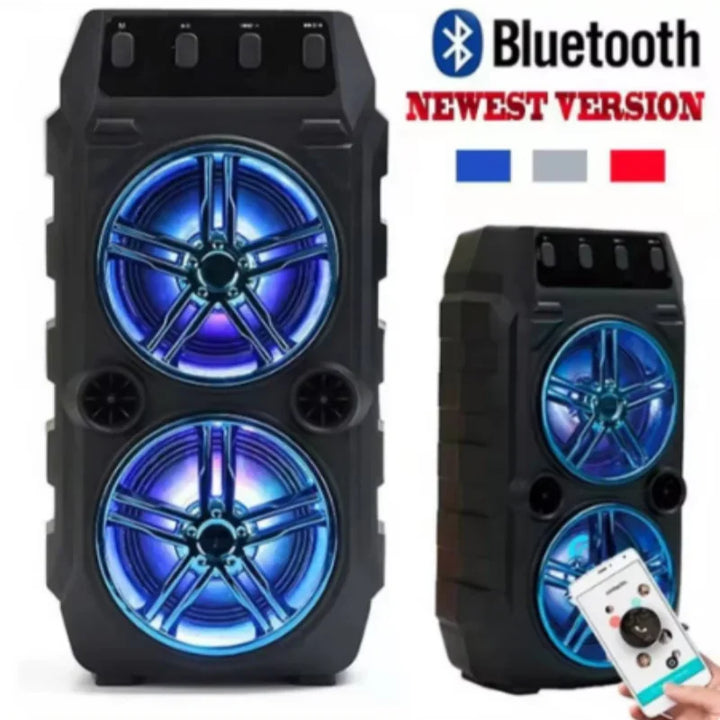 Wireless Dual Speaker Outdoor Portable High Volume Square Dance Subwoofer Card Insertion Caixa De Som Bluetooth Speaker Soundbar