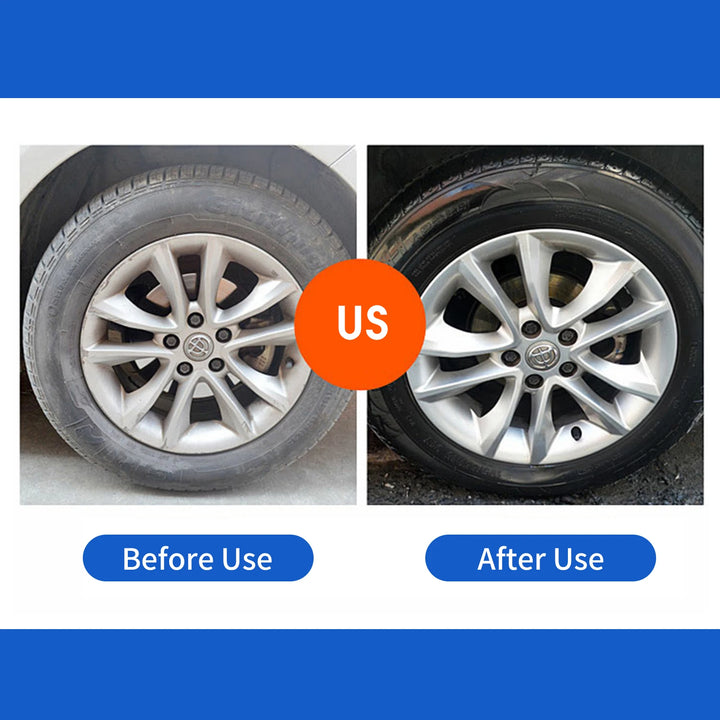 "easy-to-use tire cleaning brush for home car wash"