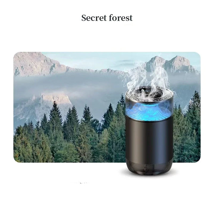 New Smart Car Air Freshener Rechargeable Car Aroma Diffuser Cloud Mist with Sound Pickup Lamp RGB Light for Automotive Interior