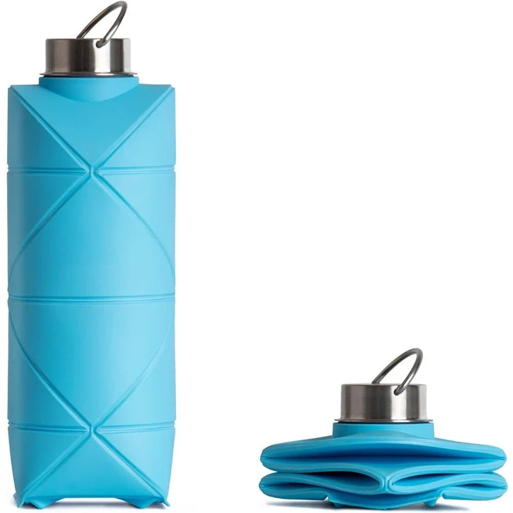 silicone water bottle compact for travel.