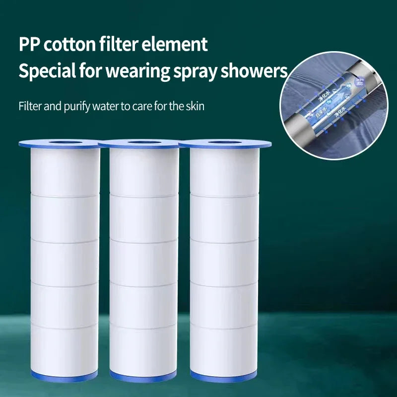 6-in-1 High Pressure Shower Head with Filter for Hard Water - Powerful, Water Saving & Easy to Install - USA Standard Bathroom Accessory.