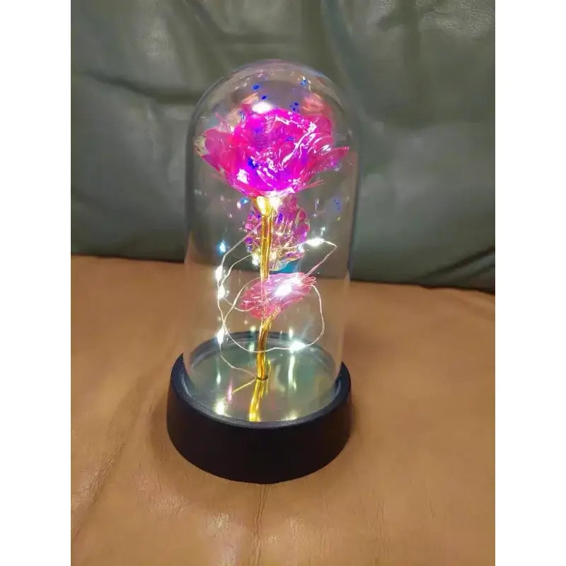 preserved rose lamp on table nightstand USA first shipping