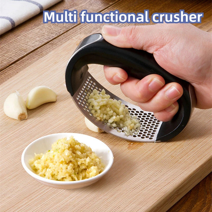Stainless Steel Garlic Press Crusher Manual Garlic Mincer Chopping Garlic Tool Fruit Vegetable Tools Kitchen Accessories Gadget