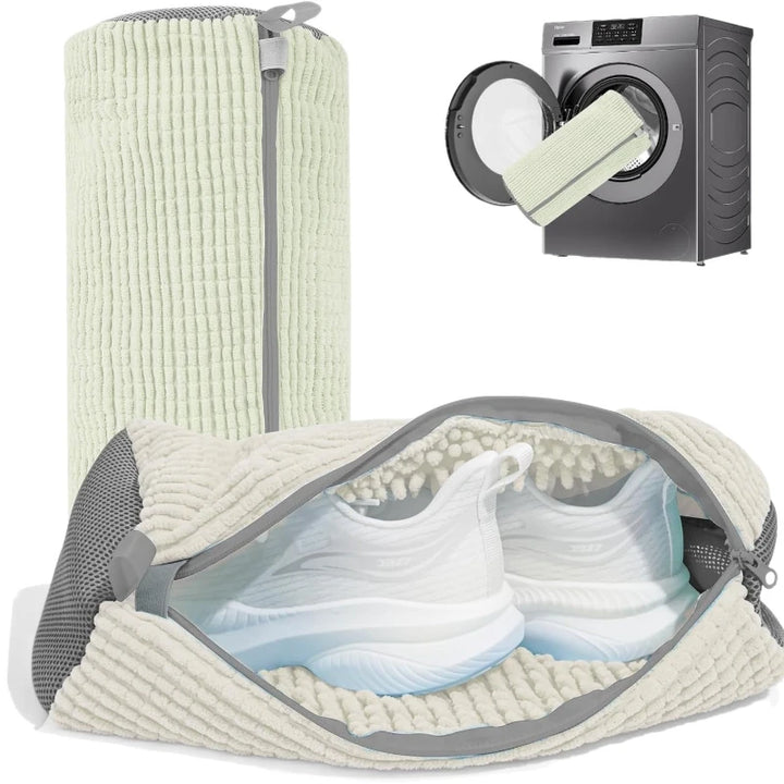 zippered shoe laundry bag for gym and running shoes