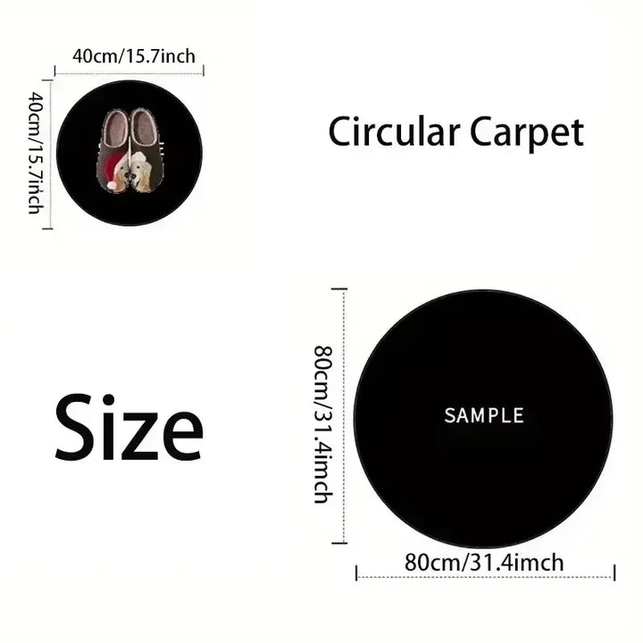 soft round carpet for bedroom