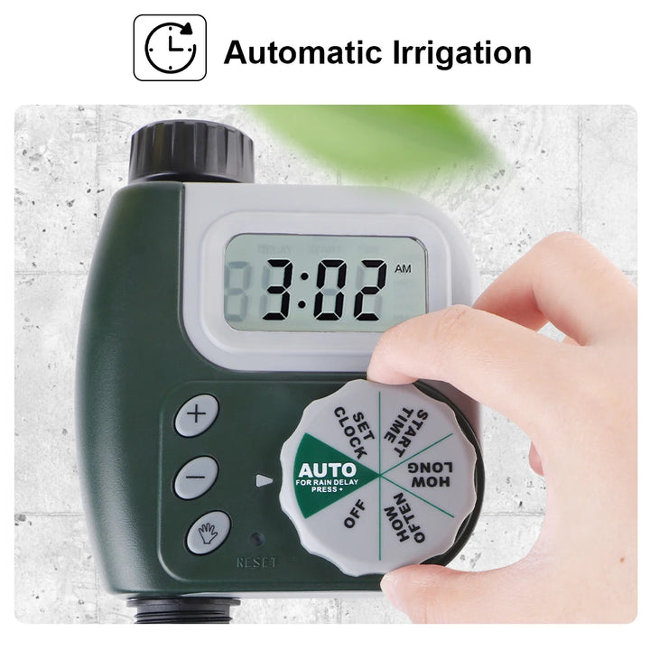 Multiple Program Digital Clock Irrigation Timer Intelligent Dial Controller Automatic Garden Watering Timer LCD Screen