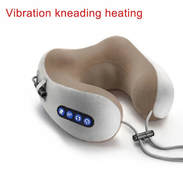 Electric Neck Massager Vibration U Shaped Pillow Multifunctional Shoulder Cervical Massager Heating  Relax Massage Pillow