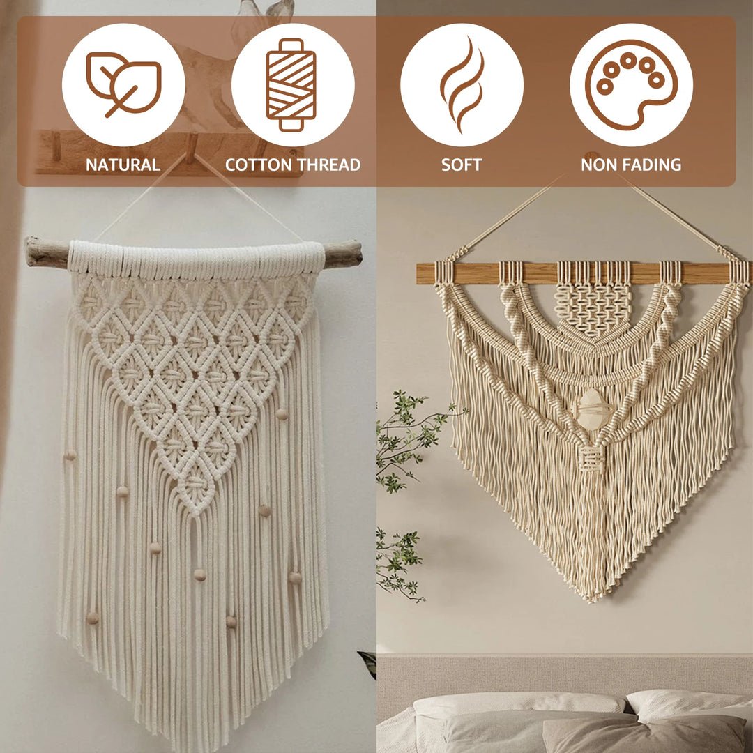 complete macrame wall hanging kit