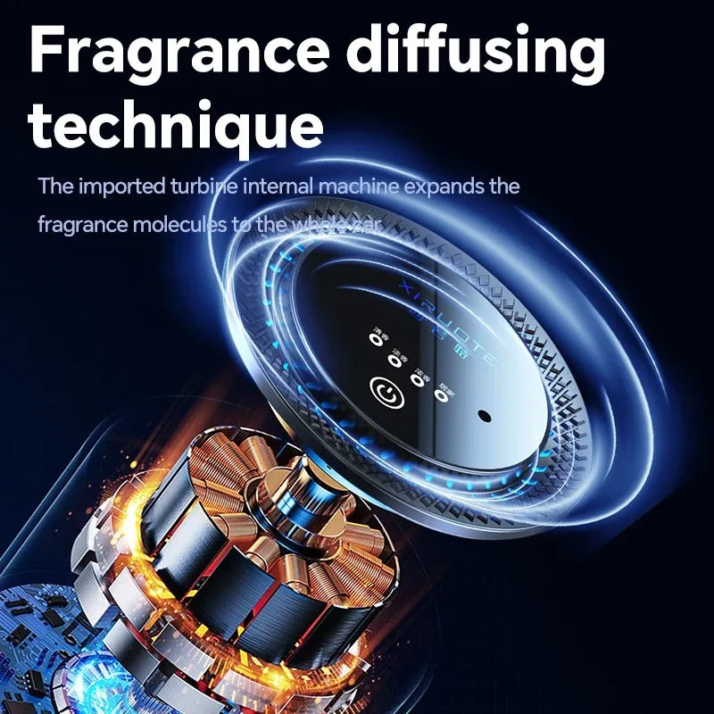 New Smart Car Air Freshener Rechargeable Car Aroma Diffuser Cloud Mist with Sound Pickup Lamp RGB Light for Automotive Interior