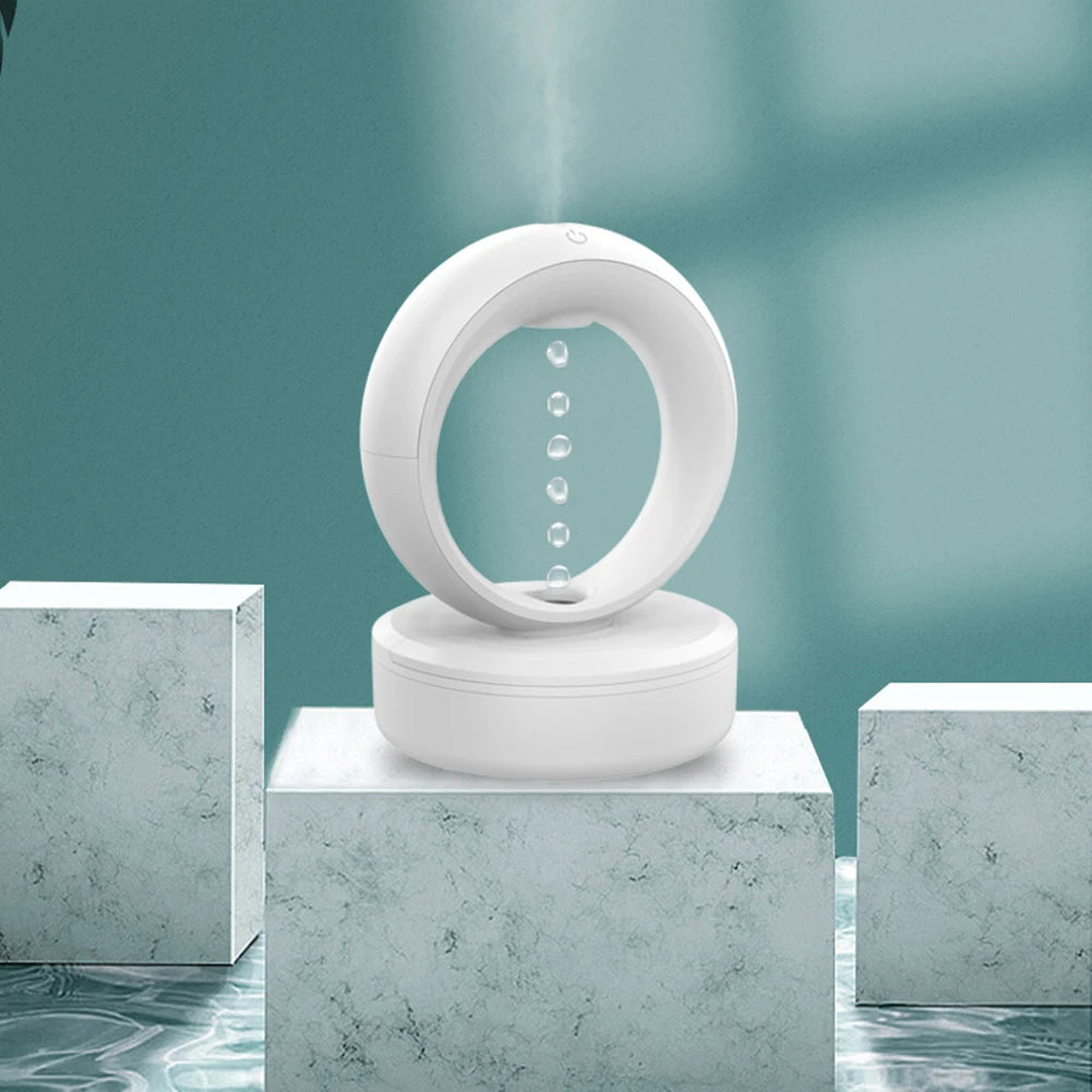 "anti gravity humidifier levitating water drop design"