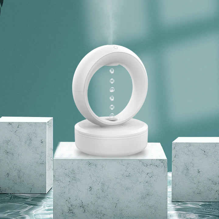 "anti gravity humidifier levitating water drop design"