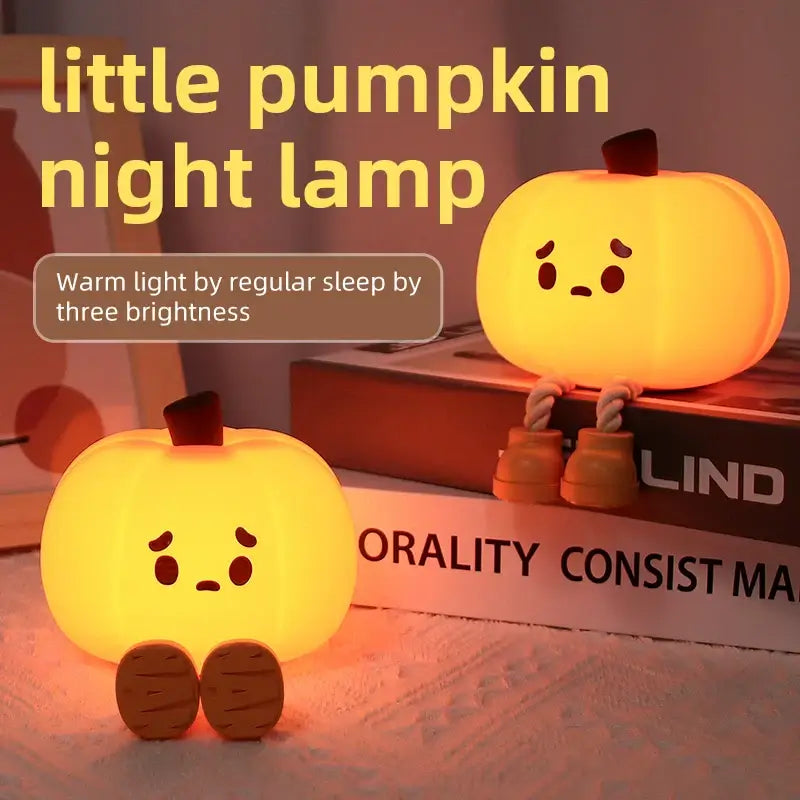 plug in mushroom night light glowing softly