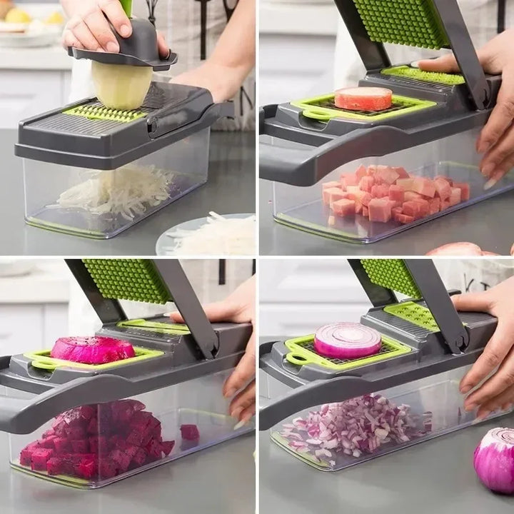 Vegetable cutting artifact multi-functional carrot diced potato shredder grater kitchen household anti-cut hand wipe slice