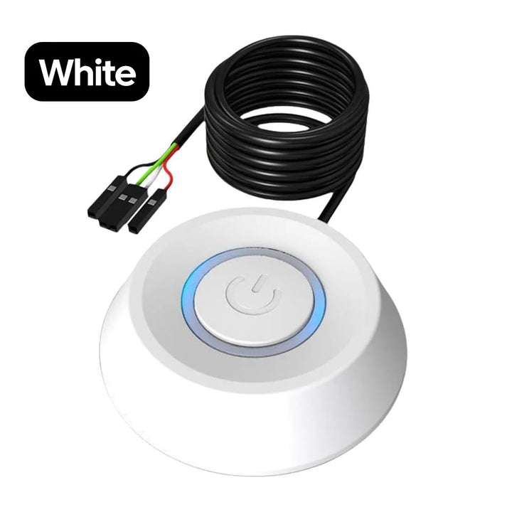 1.8m Computer Power Cable External Switch PC Motherboard External Start Power On/Off Button 1.8m Extension Cable for Home Office