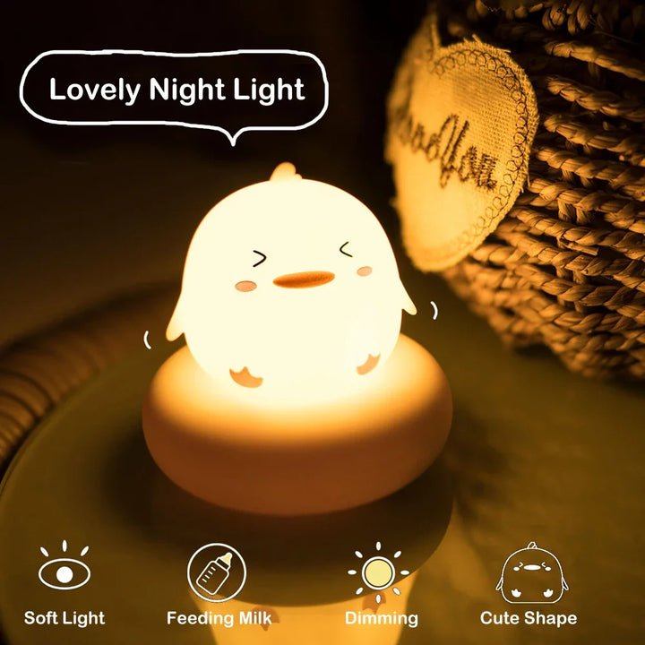 "animal shaped baby night light for newborn room"