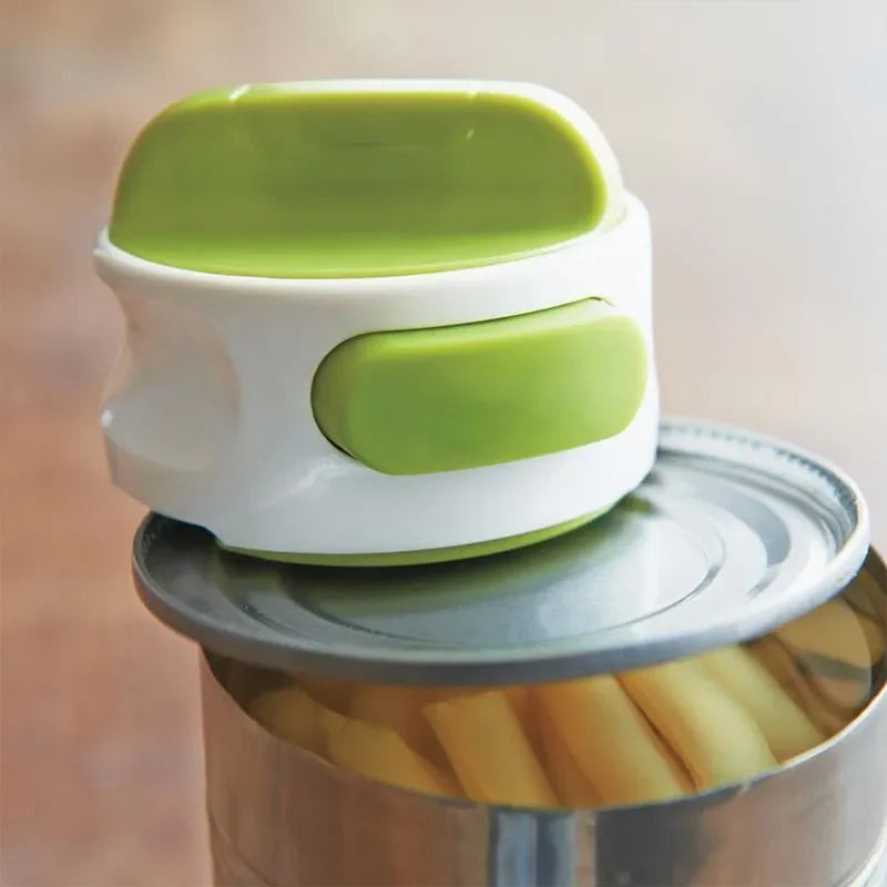 Portable Can Opener Stainless Steel Manual Rotary Cap Screwing Device Labor-saving Bottle Opener Kitchen Multi-purpose Gadget