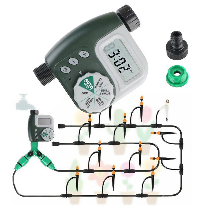 Multiple Program Digital Clock Irrigation Timer Intelligent Dial Controller Automatic Garden Watering Timer LCD Screen