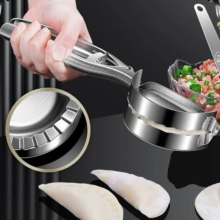 Stainless Steel Dumpling Maker Mold Rolling Dough Dumpling Machine Pressing Dumpling DIY Ravioli Pie Mould Pastry Baking Tools