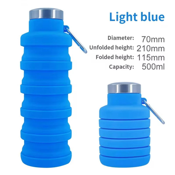 BPA-free foldable water bottle portable hiking.