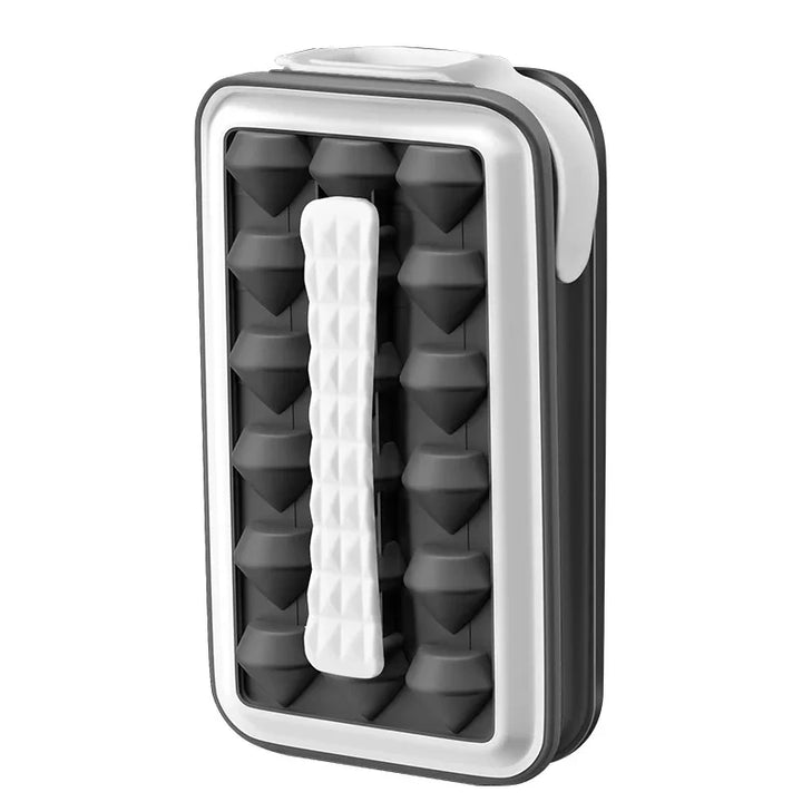New Ice Cube mold Diamond Shape Ice Maker 18 Ice Cube Mold Foldable Ice Kettle Two-in-one Multi-function Ice Tub Mold