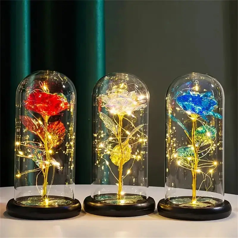 LED rose light for mom or girlfriend gift