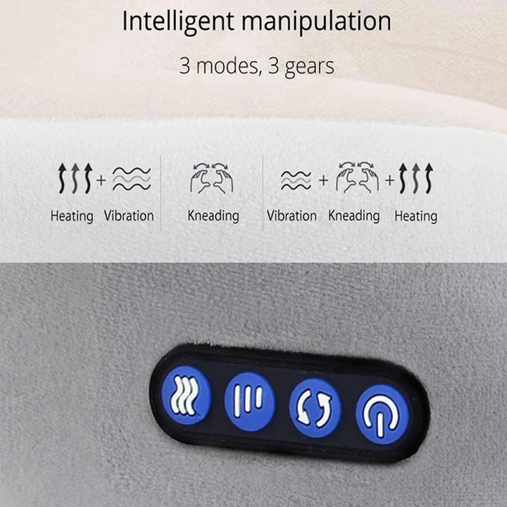 Electric Neck Massager Vibration U Shaped Pillow Multifunctional Shoulder Cervical Massager Heating  Relax Massage Pillow