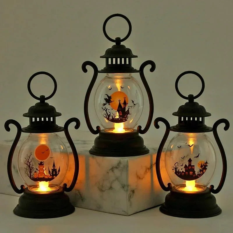 "lighted snow globe lantern for Christmas tree decoration"