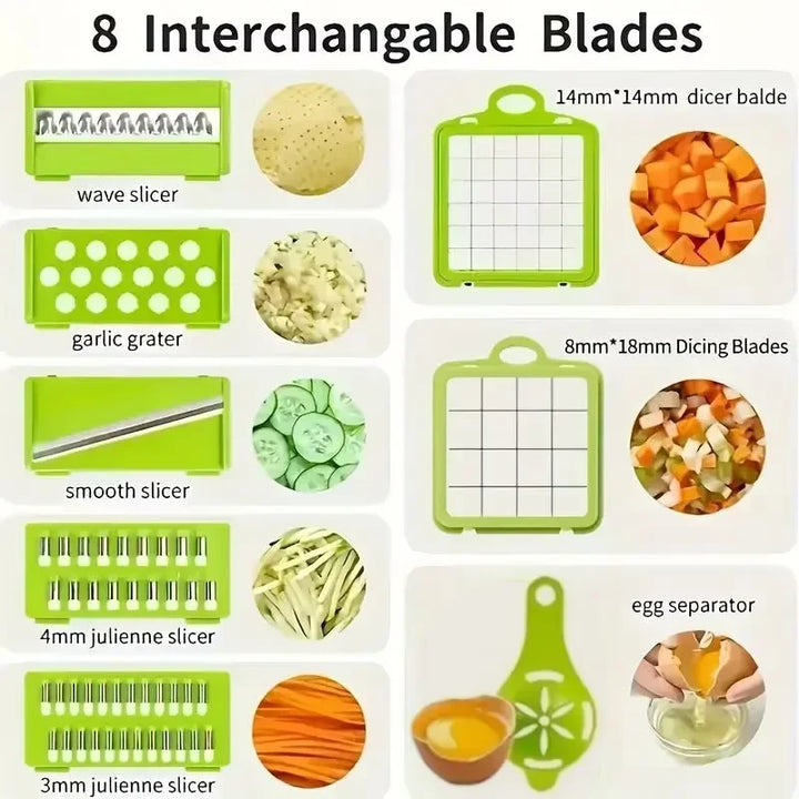 Vegetable cutting artifact multi-functional carrot diced potato shredder grater kitchen household anti-cut hand wipe slice
