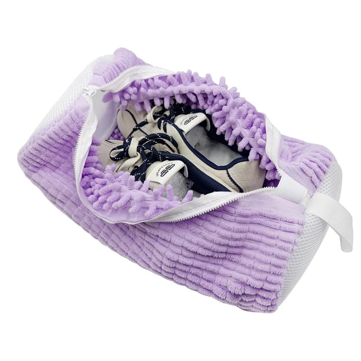 mesh shoe laundry bag for gentle shoe washing
