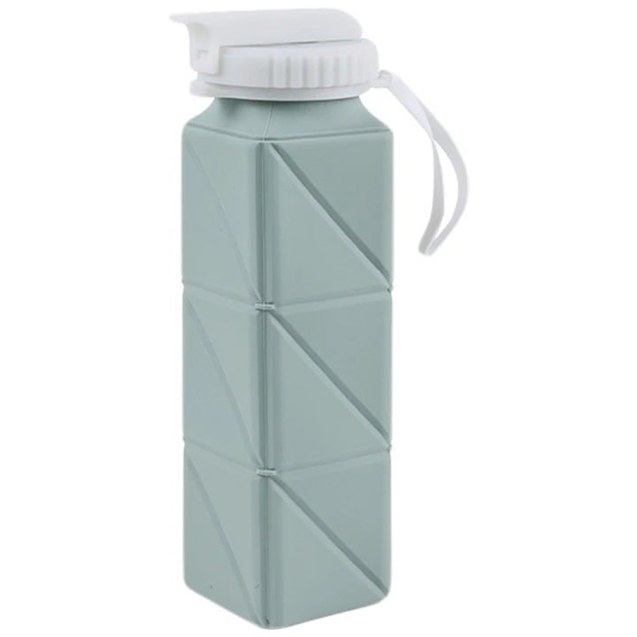collapsible water bottle with silicone holder.
