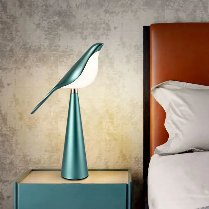 Modern Creative bird luminaria Design iron & acrylic LED soft table lamp home decor abajur adjustable reading baseus night light