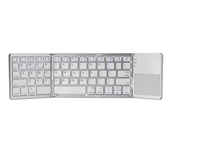 SeenDa Foldable Bluetooth Keyboard with Touchpad Wireless Rechargeable Ultra Slim Pocket Folding Keyboard for Tablet Laptop